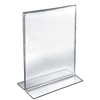 Azar Displays 11"W x 17"H Double-Foot Two Sided Sign Holder, PK10 152708